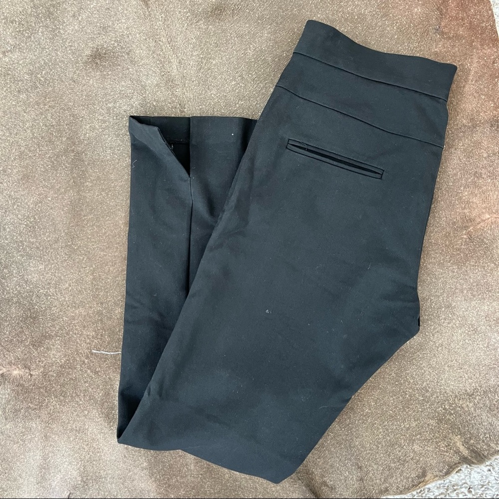 FCUK French Connection Slit Hem Back Seam Flat Front Trousers